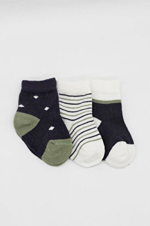 NessiWorld 3'Lü Penye Erkek Soket Çorap BS10111 Antrasit