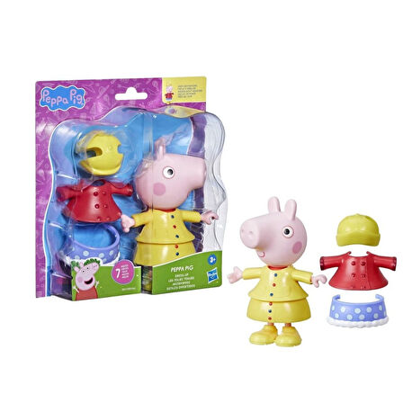F8859 Peppa Pig ve Ailesi Kıyafetli Figür Seti +3 yaş