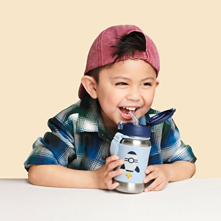 Skip Hop Zoo Pipetli Paslanmaz Çelik Suluk 350 ml Roket