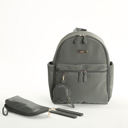 Nessiworld M&Y Diamond Anne Bebek Bakım Sırt Çantası 7345 Gri