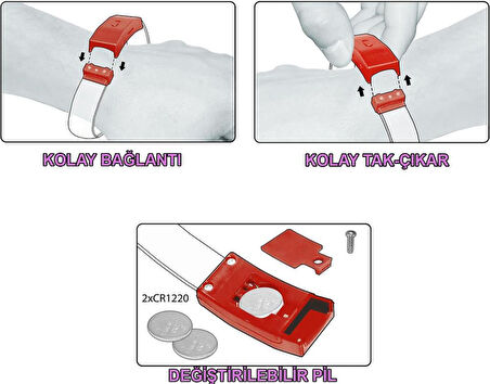 Nessiworld Festival & Parti LED Bileklik 3 Farklı Mod Işıklı 1 Adet