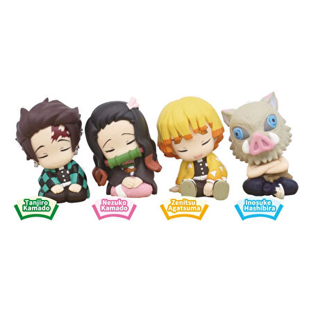 Twinchees Demon Slayer Figürleri Uyuyan Minikler