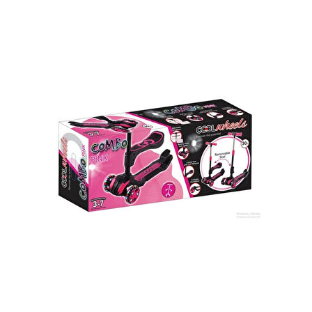 Nessiworld Cool Wheels Combo Oturaklı Scooter Pembe