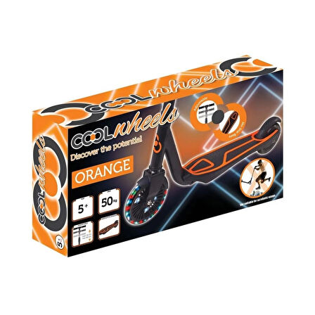 Nessiworld Cool Wheels 2 Tekerlekli Işıklı Scooter Turuncu