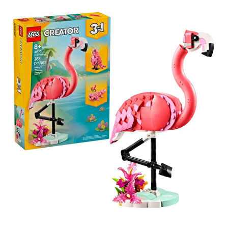 31170 Creator 3ü1 arada Vahşi Hayvanlar:Pembe Flamingo 288 parça +8 yaş