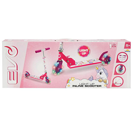 Nessiworld Evo 2 Tekerlekli Katlanabilir Unicorn Inline Işıklı Scooter