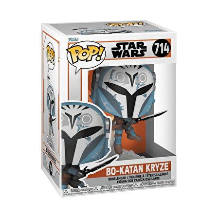 Nessiworld Funko POP Star Wars: The Mandalorian-Katan w/Darksaber and Jet Pack