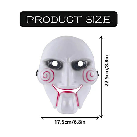 Nessiworld Testere Maskesi Saw Maskesi 17.5 x 22.5 cm