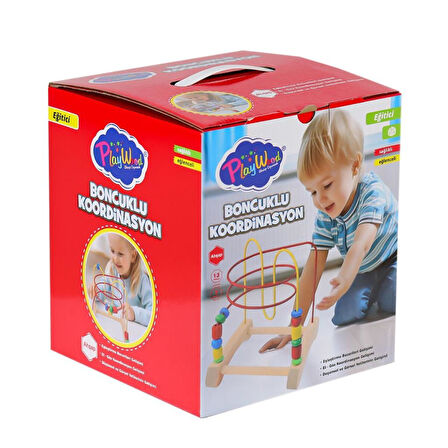 Nessiworld ONY-410 Ahşap Boncuklu Koordinasyon -Onyıl Oyuncak