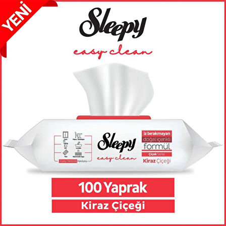 Sleepy Yüzey Temizlik Havlusu 100 Adet Kiraz