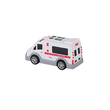 Nessiworld URT004-01 Şehrin Kırılmazları Sürtmeli Ambulans -Birliktoys