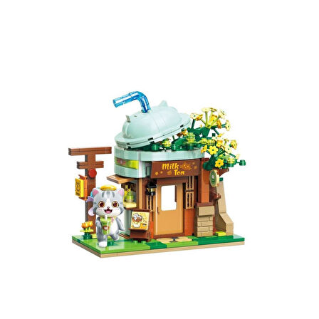 Nessiworld KP-28021 Keeppley Milk Tea Shop Blok Seti -Vagon life