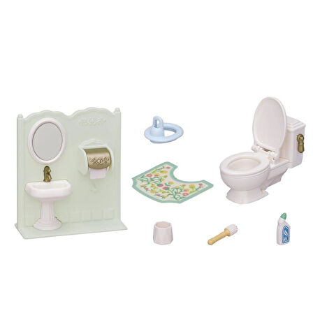 Nessiworld 5740 Sylvanian Families Tuvalet Seti (figürler dahil değildir) +3 yaş