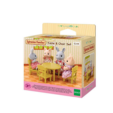 Nessiworld 5144 Sylvanian Families Masa - Sandalye Seti (figürler dahil değildir) +3 yaş