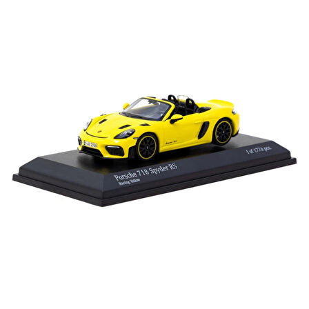 WorNessiWorld x NessiWorldchamps 1/64 Porsche 718 Spyder RS Racing Yellow