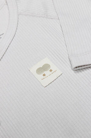 Bistyle Organic Modal Flying Balloons Kruvaze Uzun Kol Body BS17121 Bej