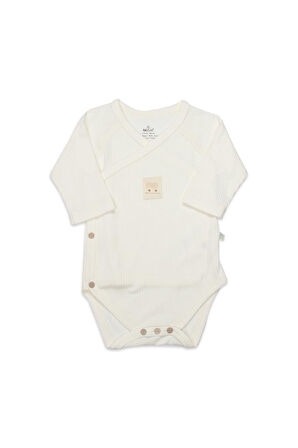 Bistyle Organic Modal Flying Balloons Kruvaze Uzun Kol Body BS17121 Ekru