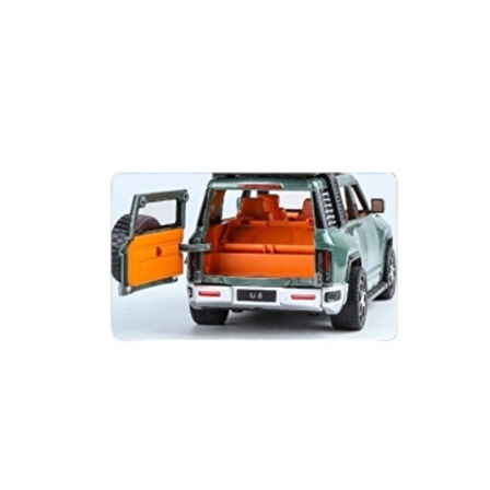 XHD-B2432 -Vardem Çek Bırak Işıklı ve Sesli Kapıları Açılan Lr Jeep 1:24