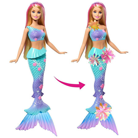 JDM72 Barbie Büyülü Çiçekler Deniz Kızı - Flower Magic Mermaid