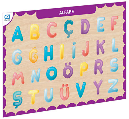 CAAHS-3208 CA GAMES AHŞAP ALFABE BUL-TAK