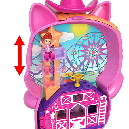 Nessiworld JCR39 Polly Pocket Midilliyle Rodeo Heyecanı Mikro Oyun Seti