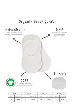 Bistyle 2'Li Penye Babet Silikonlu Basic Çorap 30104 Siyah Ekru