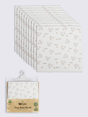 Bistyle Koala 20x20 10'Lu Penye Mendil 90165 Ekru