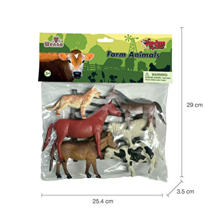 Nessiworld 9115,9116,9117 Poşette 9 parça Hayvan Seti