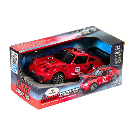 Işıklı Sesli Duman Çıkaran Sürtmeli Spor Araba BSP-1A