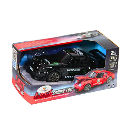 Işıklı Sesli Duman Çıkaran Sürtmeli Spor Araba BSP-1A