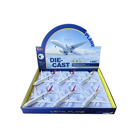 HW-180 2823 RED CB IŞIKLI SESLİ METAL YOLCU UÇAĞI