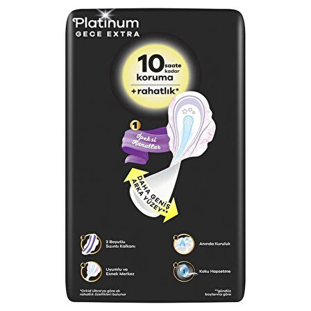 Orkid Ultra Platinum Gece Extra Ped 20'Li