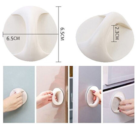 Çok Amaçlı Yapışkanlı Tutacak Kulp 1 Adet