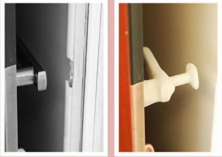 Silikon Duvar Koruyucu Kapı Stoperi GRİ