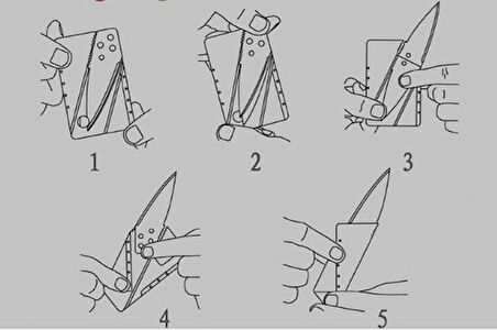 Kredi Kartı Şeklinde Bıçak (Kutusuz)