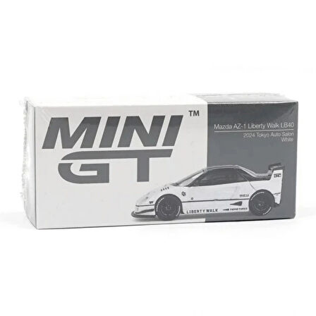 NessiWorld GT 1/64 Mazda AZ-1 Liberty Walk LB40 White 2024 Tokyo Auto Salon