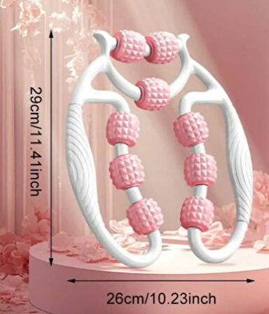 Selülit Masaj Aleti 9 Tekerlekli Lenf Drenaj Rulosu