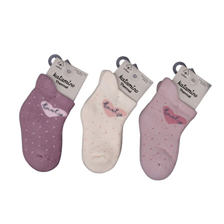 Katamino Arçin Havlu Kız Bebek Soket Çorap K45901 Asorti