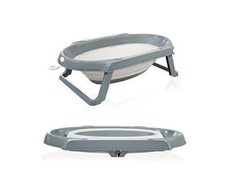 BabyJem Katlanır Banyo 5'Li Küvet Seti 596 Antrasit