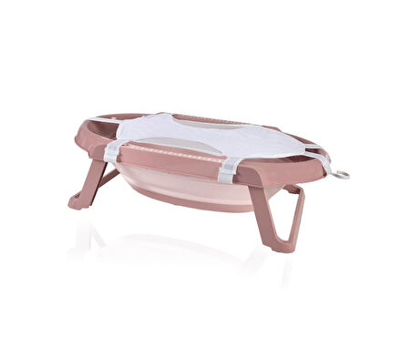 BabyJem Katlanır Banyo 5'Li Küvet Seti 596 Somon