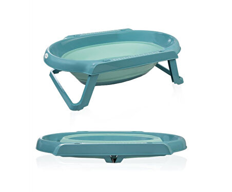 BabyJem Katlanır Banyo 5'Li Küvet Seti 596 Turkuaz