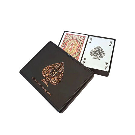 Master Plastik 2'li Oyun Kağıdı (Mika Kutu)