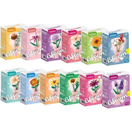 Buket Çiçekleri Serisi 3D Puzzle