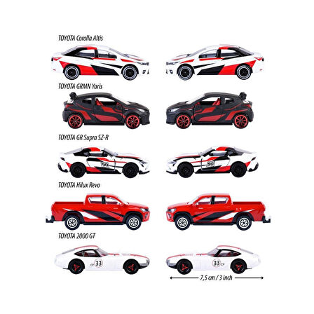 8502105003 Toyota Racing 5 Pieces Giftpack