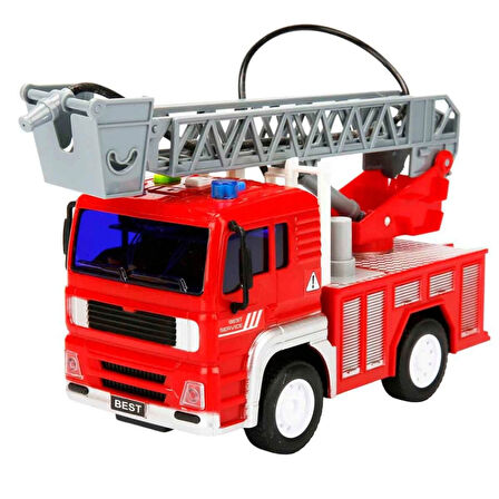 NessiWorld Sesli ve Işıklı Su Fışkırtan İtfaiye Aracı 20 cm.