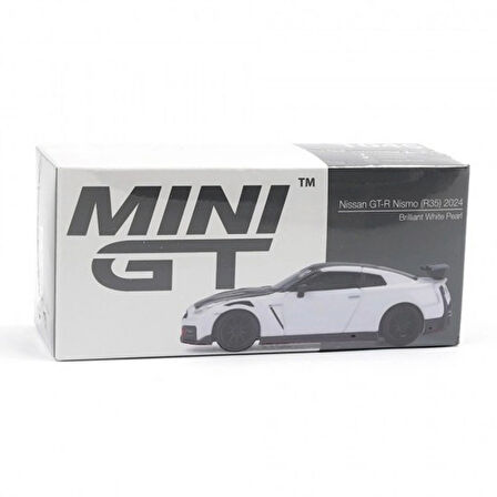 NessiWorld GT 1/64 Nissan GT-R Nismo 2024 Brilliant White Pearl