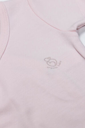 Organik Natural Basic Style Kruvaze Uzun Kol Body BS17102 Pembe