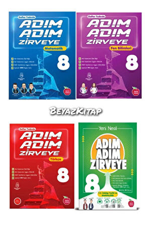 Newton 8. Sınıf Adım Adım Zirveye Türkçe Matematik Fen İnkılap Etkinlikli Soru Bankası20242025LGS
