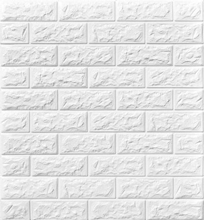 KENDİNDEN YAPIŞKANLI TUĞLA ESNEK SÜNGER DUVAR PANELİ NW58