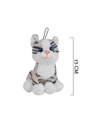 Sevimli Peluş Kedi Oyuncak Hediyelik Uyku Arkadaşı 15 cm